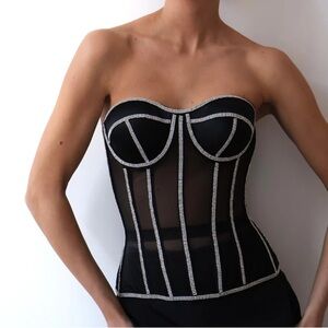 Perfect Corset NYC Secret form bra with rhinestones